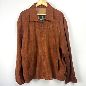 VTG Cardon Mens Capybara Leather Jacket Brown Made in  Argentine Size M